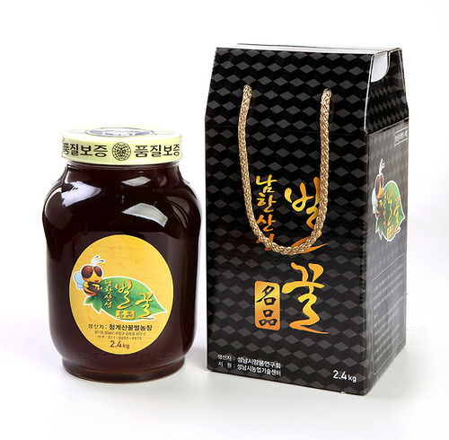 자연숙성 햇 밤꿀2.4kg 유리꿀병 [50년 전통][남한산성벌꿀농장][1++양봉원]