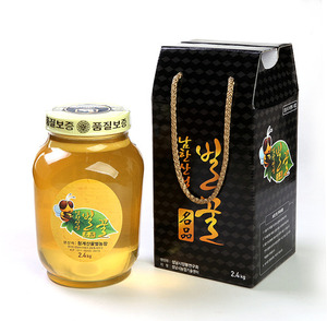 자연숙성 아카시아 햇꿀 2.4k(유리꿀병 [50년 전통]