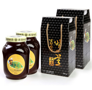 자연숙성 꿀2.4kg1+1set-(맛 과 향이 우수함 )[남한산성벌꿀농장]
