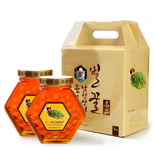 자연숙성 아카잡화 꿀 1.1kg 1+1(고급 육각유리꿀병)[남한산성벌꿀농장]